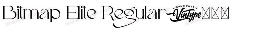 Bitmap Elite Regular字体转换